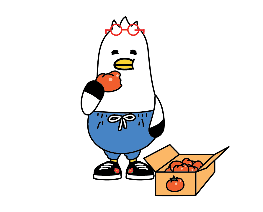 토마토 먹는 부기